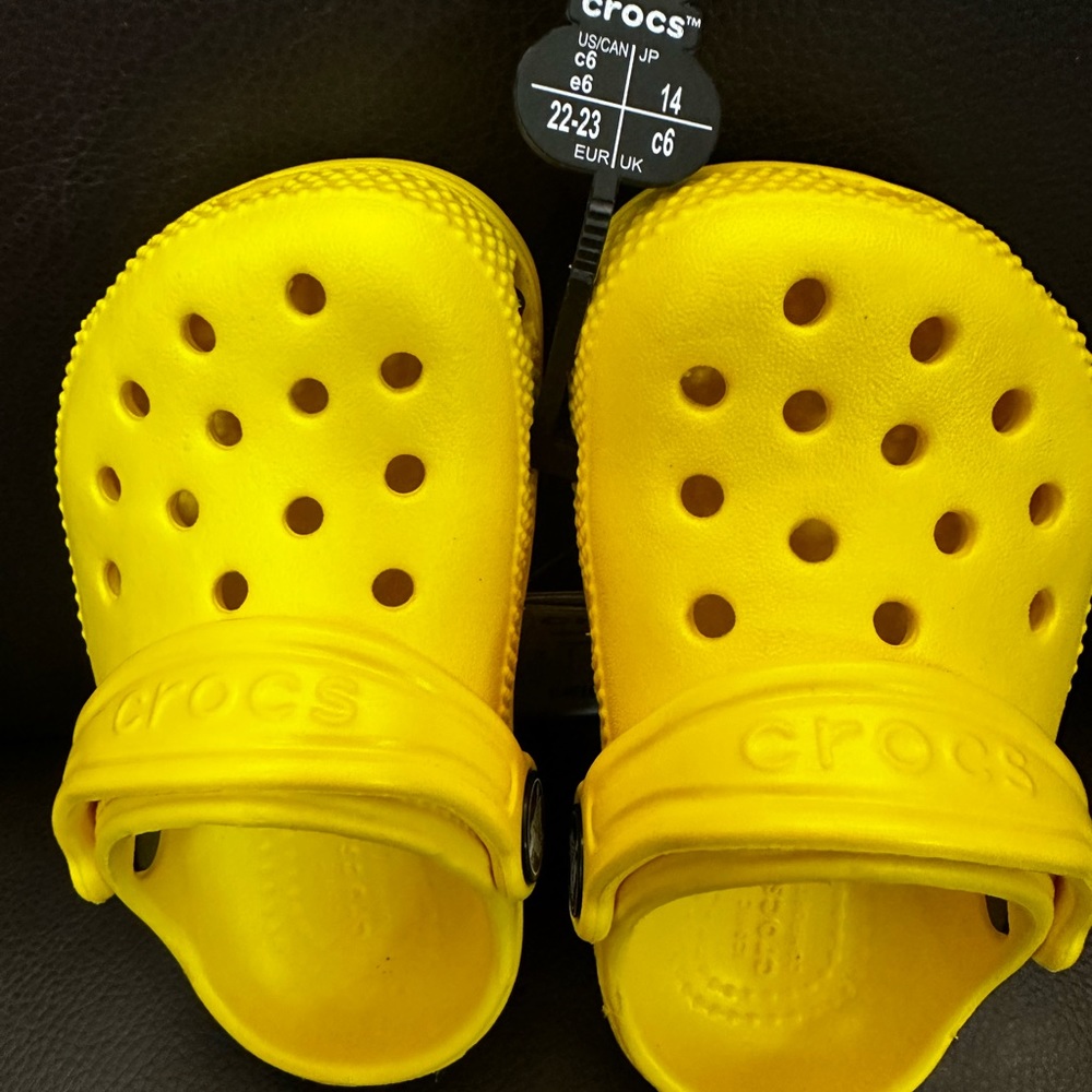 Brand New Crocs - Toddler Size 6 (Child) - Color Lemon (yellow)